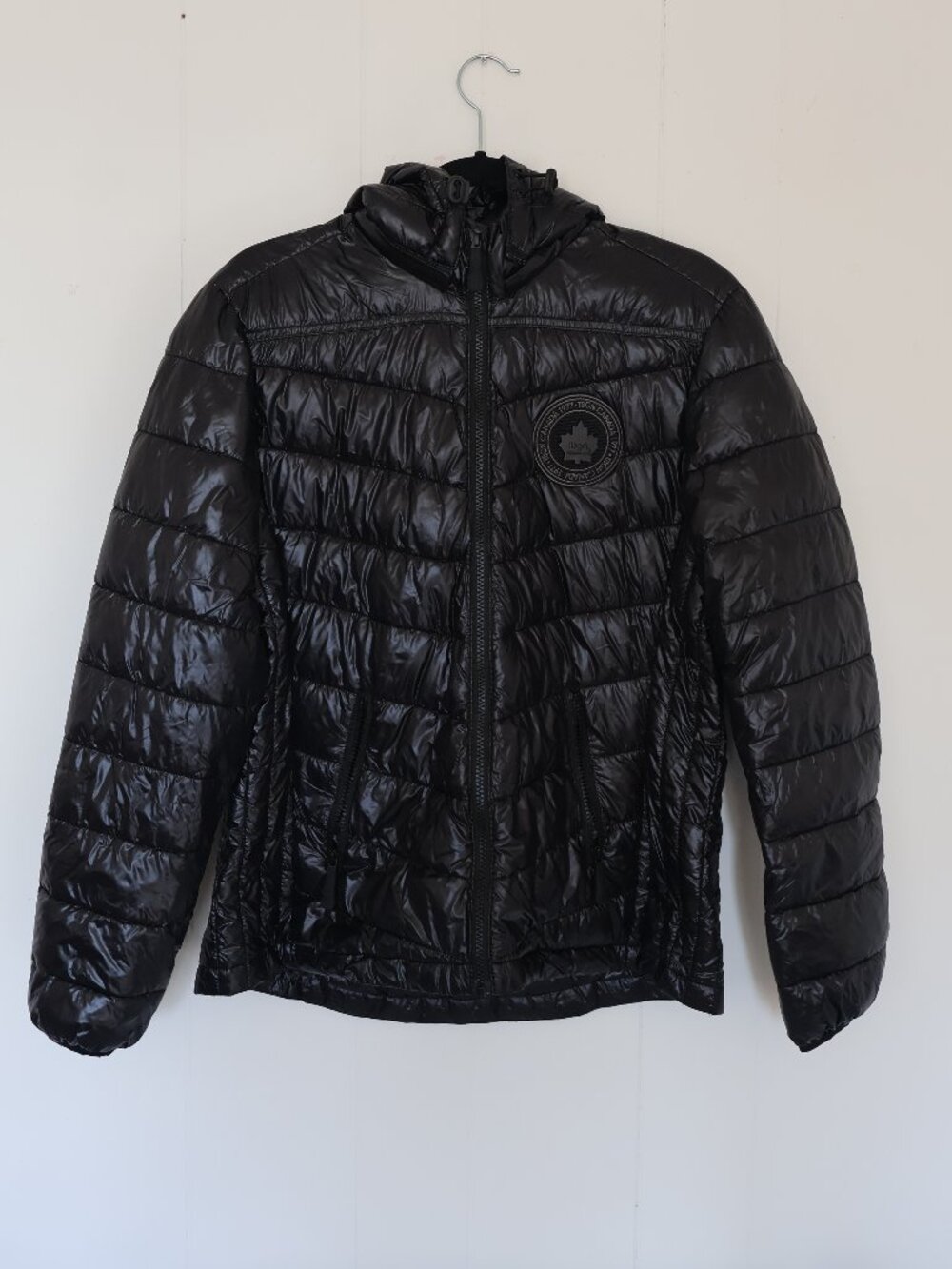 Toboggan Canada Black Puffer Jacket Hooded Quilted Coat (Women’s M)